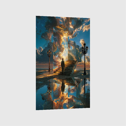 Art Print Alex Bush AI - The Stairway of Dreams