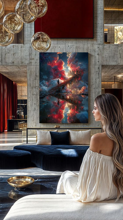 Art Print Alex Bush AI - Stairway to the Sky