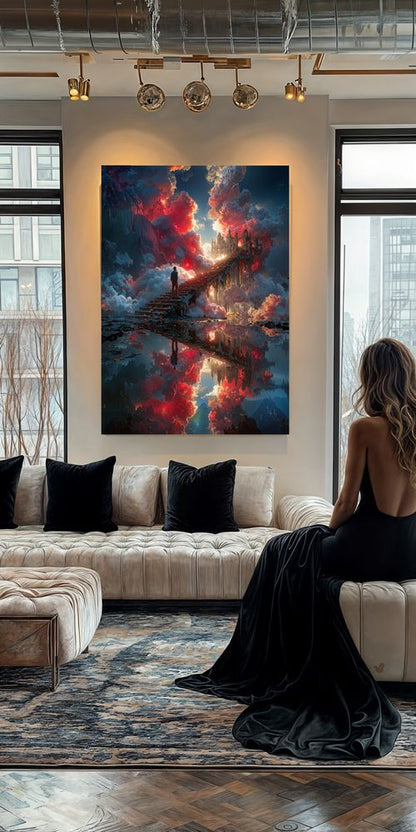 Art Print Alex Bush AI - Stairway to the Sky