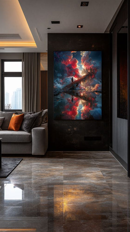 Art Print Alex Bush AI - Stairway to the Sky