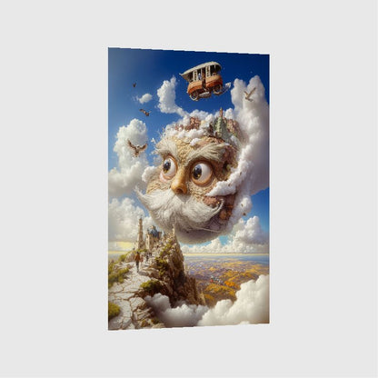 Art Print Alex Bush AI - Among Clouds and Courage