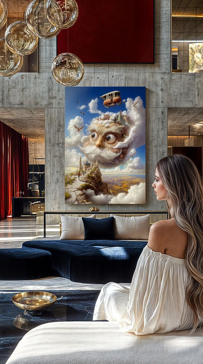 Art Print Alex Bush AI - Among Clouds and Courage