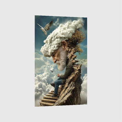 Art Print Alex Bush AI - Lost in the Clouds
