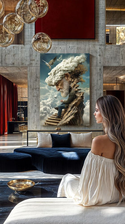 Art Print Alex Bush AI - Lost in the Clouds