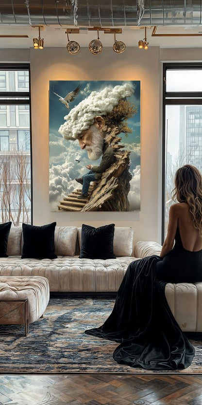 Art Print Alex Bush AI - Lost in the Clouds