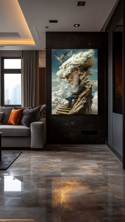 Art Print Alex Bush AI - Lost in the Clouds