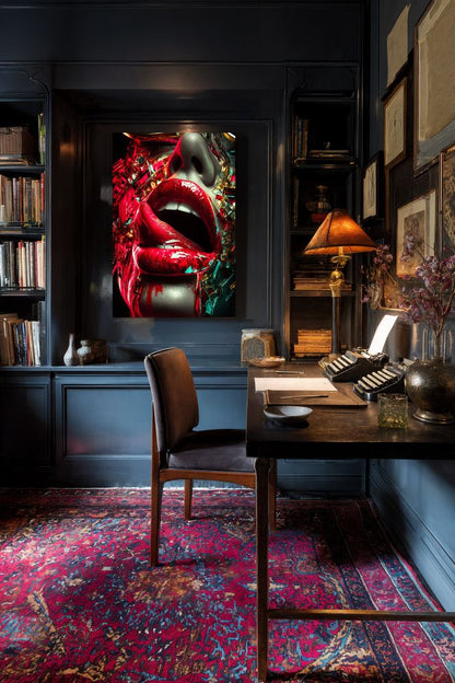 Art Print SensuAI - Crimson Allure