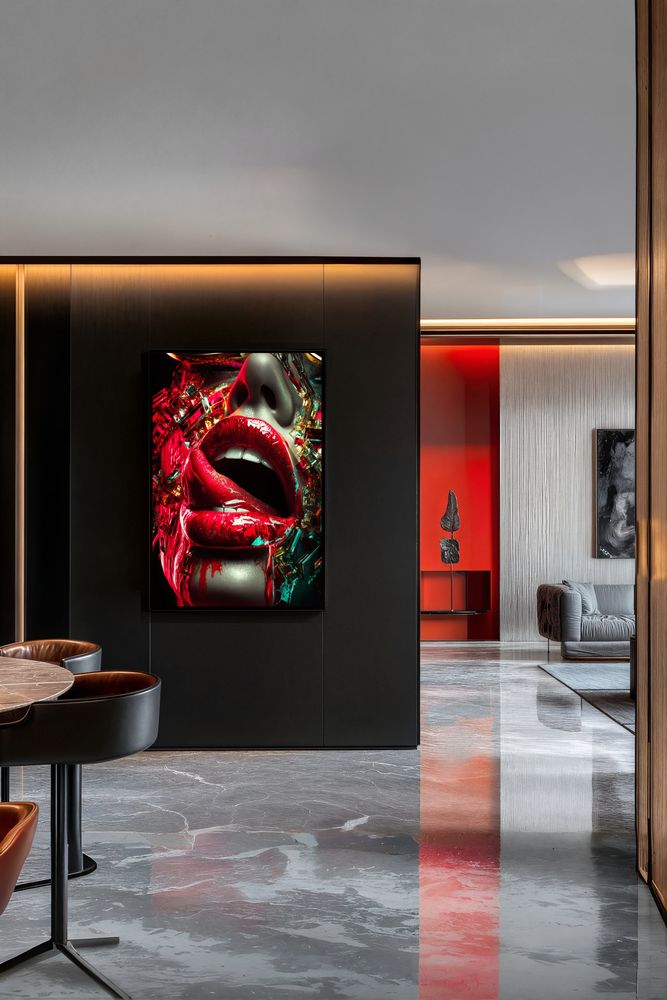 Art Print SensuAI - Crimson Allure