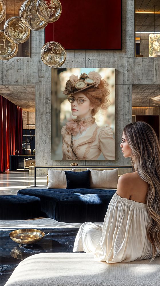 Art Print Zulfiia Ermakova - Lady of the Gilded Hour