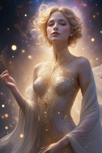 Art Print Alexandr Mihailov AI - Herald of the Midnight Halo