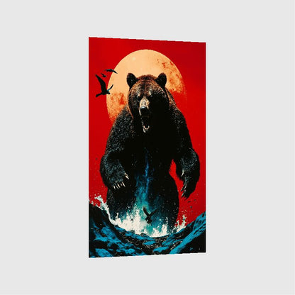 Art Print Alexandr Mihailov AI - Fury of The Bear King