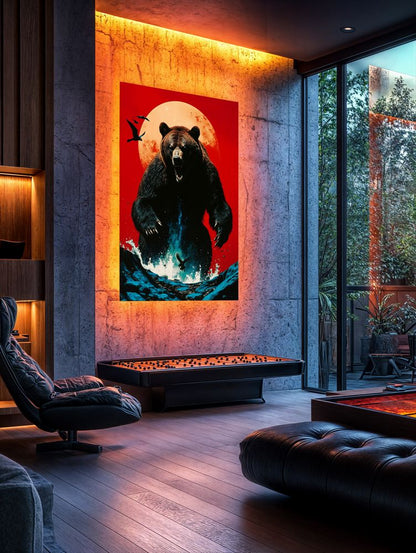 Art Print Alexandr Mihailov AI - Fury of The Bear King