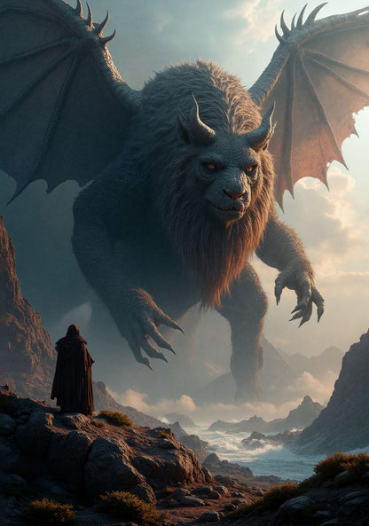 Art Print Alexandr Mihailov AI - Harbinger of The Storm