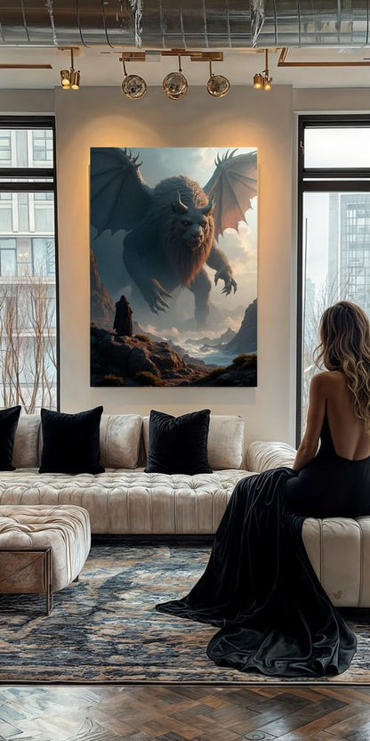 Art Print Alexandr Mihailov AI - Harbinger of The Storm