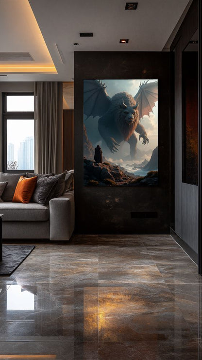 Art Print Alexandr Mihailov AI - Harbinger of The Storm