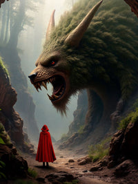 Art Print Alexandr Mihailov AI - Little Red Riding Hood