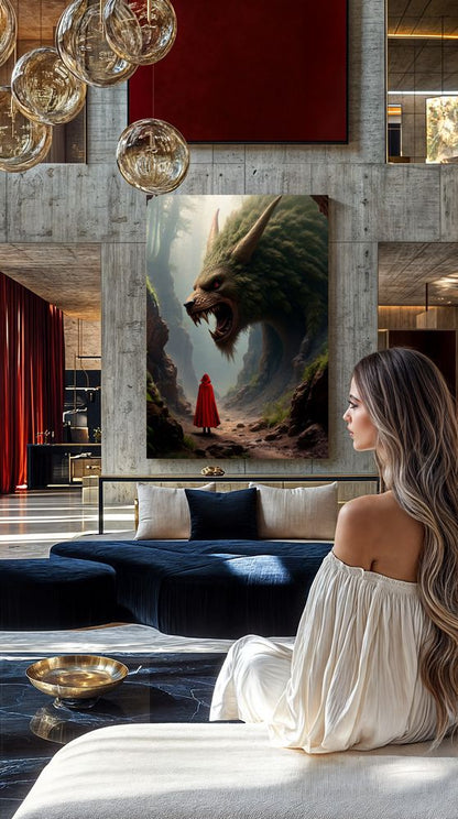 Art Print Alexandr Mihailov AI - Little Red Riding Hood