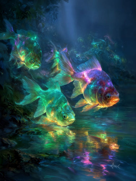 Art Print Salt Life AI - Gilded Serenity