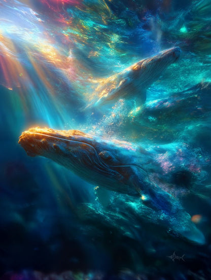 Art Print Salt Life AI - Twilight Swim