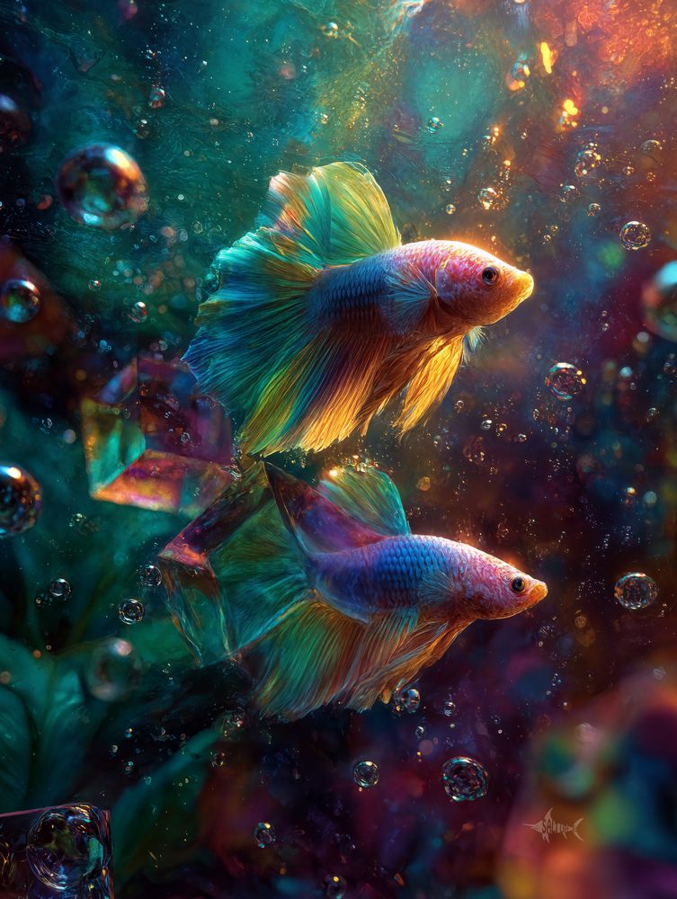 Art Print Salt Life AI - Golden Drifters