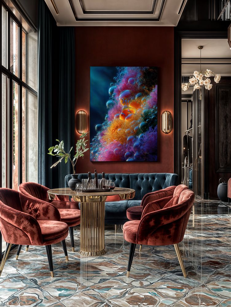 Art Print Salt Life AI - Ripples of Radiance