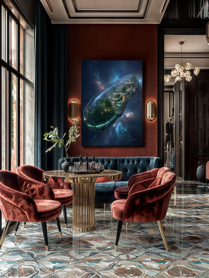 Art Print SpaAIce - Fly in the Distant Cosmos