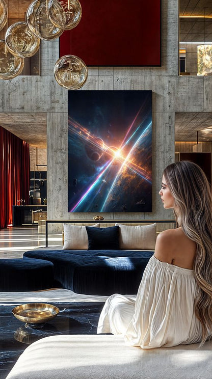 Art Print SpaAIce - Redshift Collapse