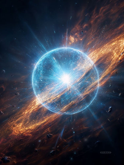 Art Print SpaAIce - Where Suns Are Born in Fire