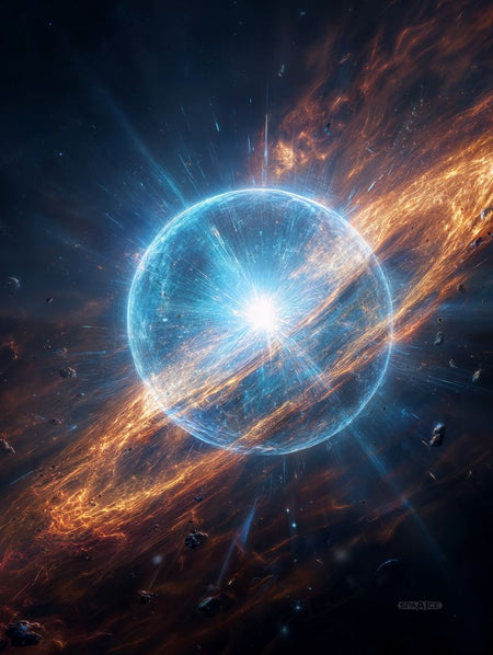 Art Print SpaAIce - Where Suns Are Born in Fire