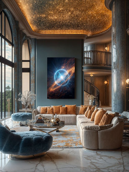 Art Print SpaAIce - Where Suns Are Born in Fire