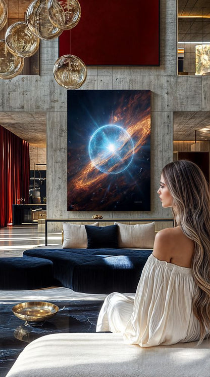 Art Print SpaAIce - Where Suns Are Born in Fire