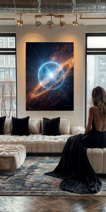 Art Print SpaAIce - Where Suns Are Born in Fire