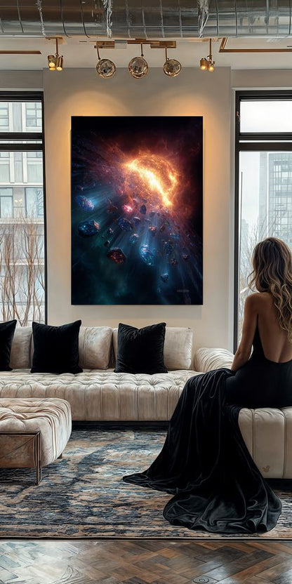 Art Print SpaAIce - Ashes of a Forgotten Star