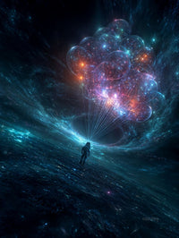 Art Print SpaAIce - Echoes in the Flame of Space
