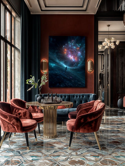 Art Print SpaAIce - Echoes in the Flame of Space
