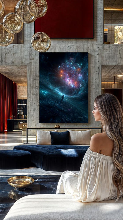 Art Print SpaAIce - Echoes in the Flame of Space