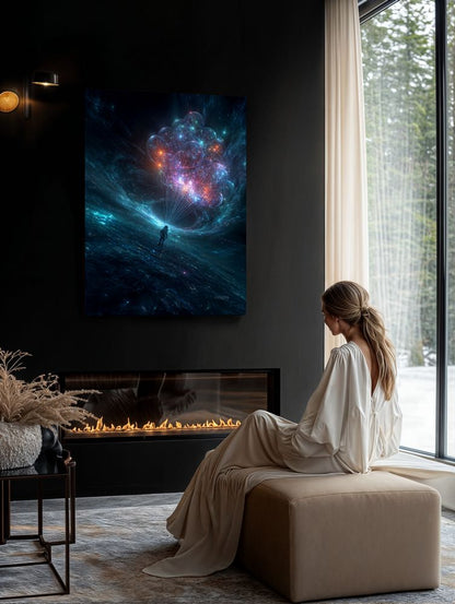 Art Print SpaAIce - Echoes in the Flame of Space