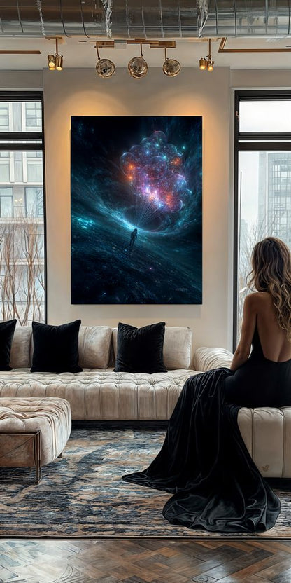 Art Print SpaAIce - Echoes in the Flame of Space