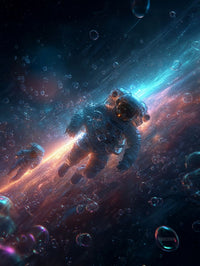 Art Print SpaAIce - Drifting Through the Nebulae