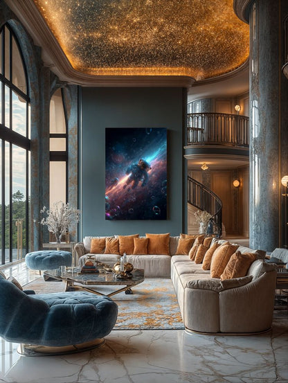 Art Print SpaAIce - Drifting Through the Nebulae
