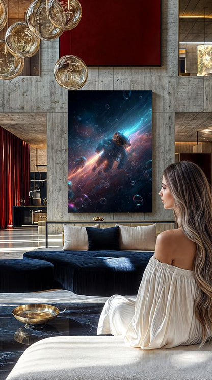 Art Print SpaAIce - Drifting Through the Nebulae