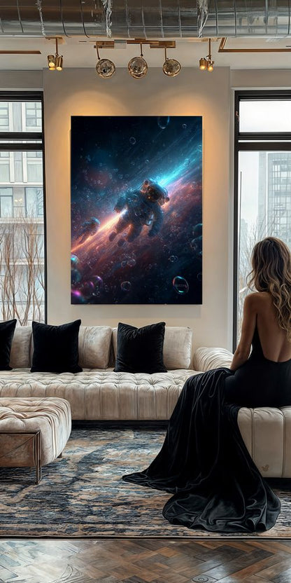 Art Print SpaAIce - Drifting Through the Nebulae