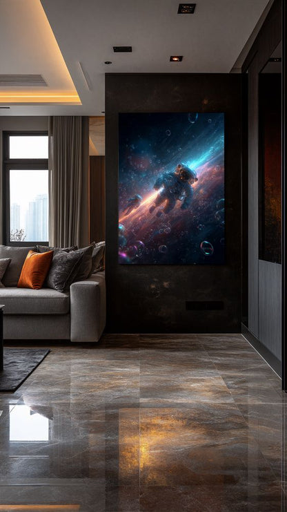 Art Print SpaAIce - Drifting Through the Nebulae