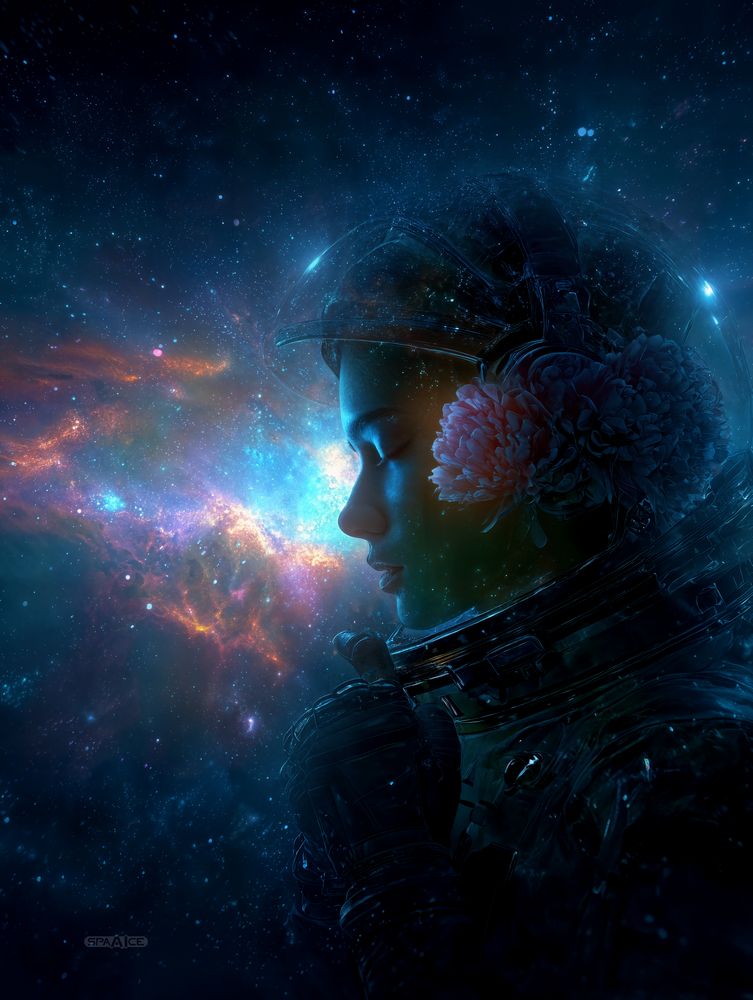Art Print SpaAIce - Mission: Aurora