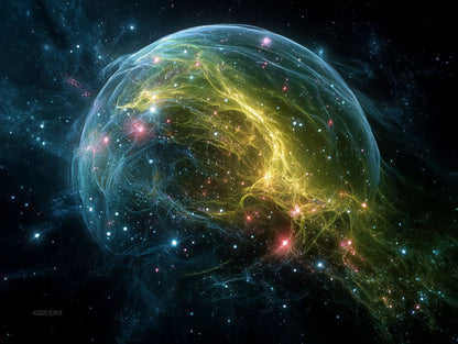 Art Print SpaAIce - Suspended in Spectrum