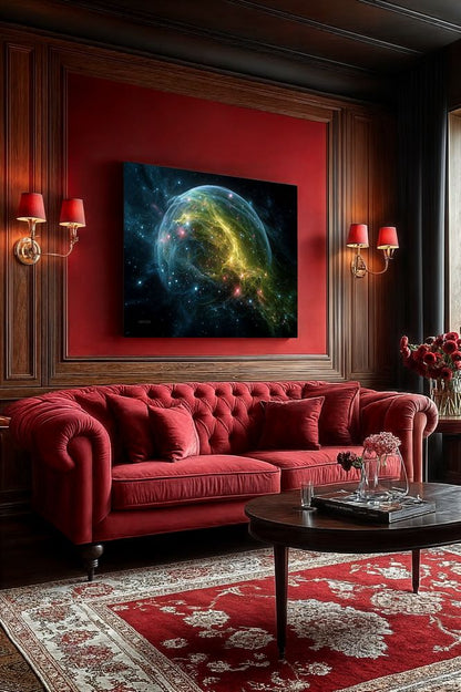 Art Print SpaAIce - Suspended in Spectrum