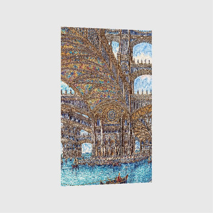 Art Print Existence Games AI - Grand Canal in Future