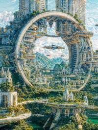 Art Print Existence Games AI - Arcology