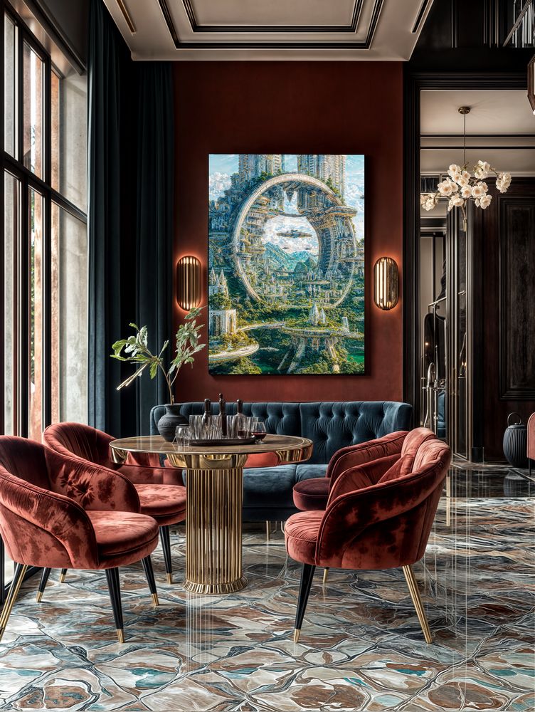 Art Print Existence Games AI - Arcology