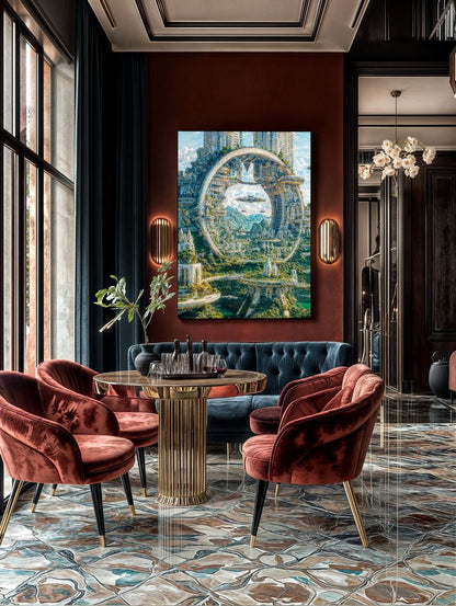 Art Print Existence Games AI - Arcology